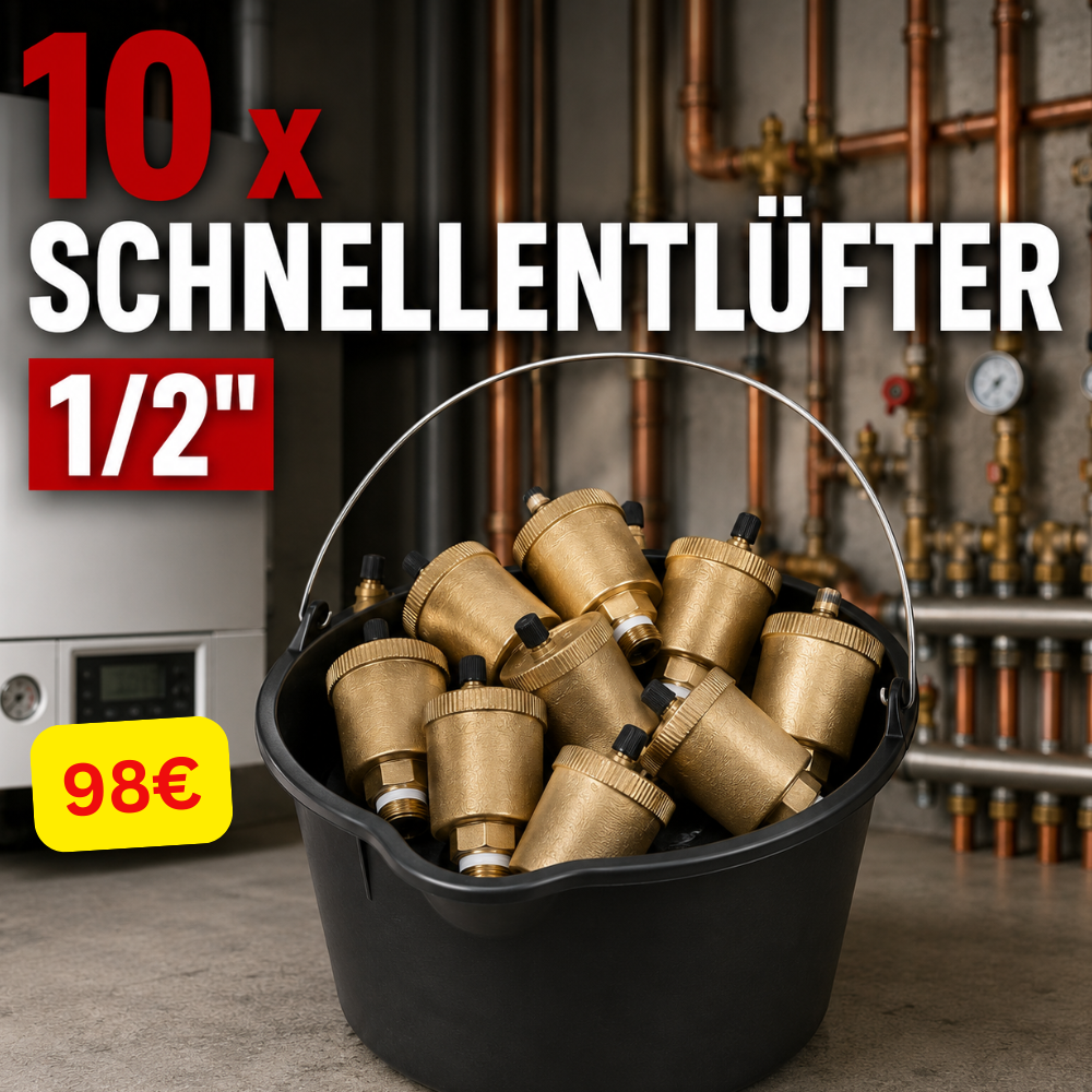 EIMER Aktion 10 x Minical Schnellentlüfter 1/2"AG