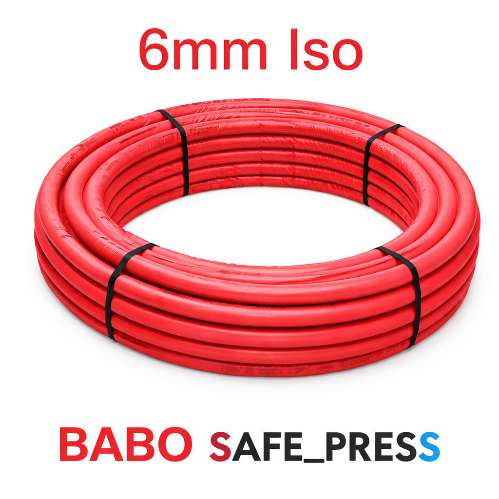 SAFE_Press Aluverbundrohr mit 6mm Dämmung