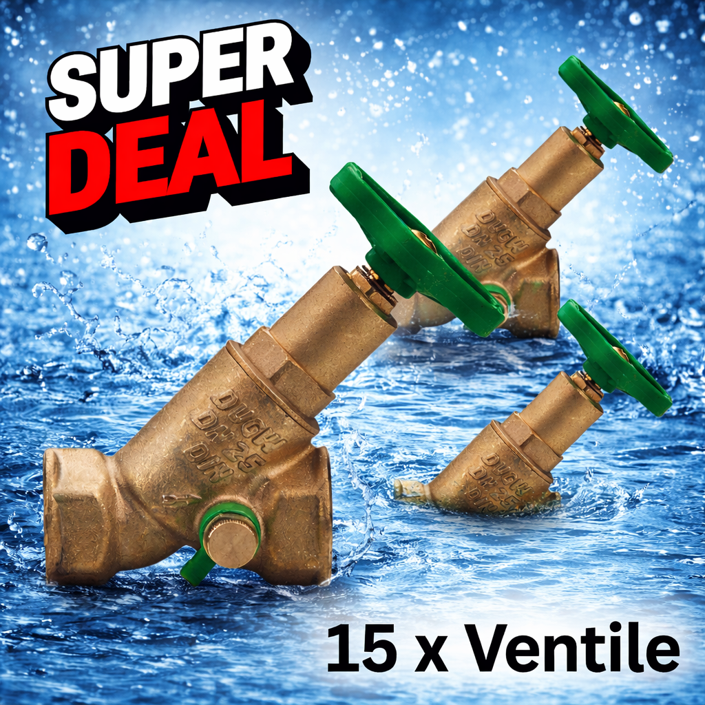 SPAR-PACK 15x Freistromventil mit DVGW