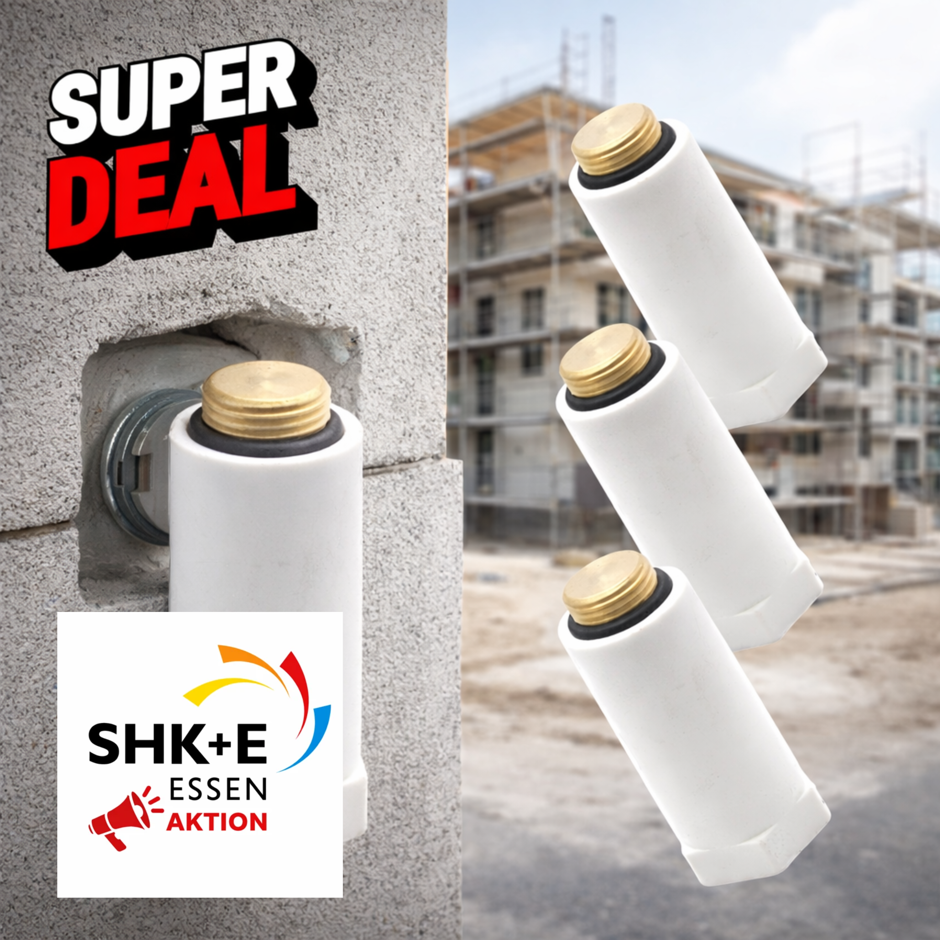 SPAR - PACK 50x Baustopfen 1/2" metall