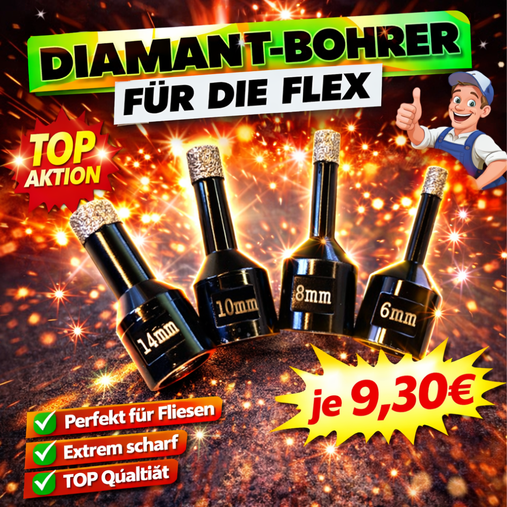 BLACK  Diamant-Bohrkrone für Winkelschleifer