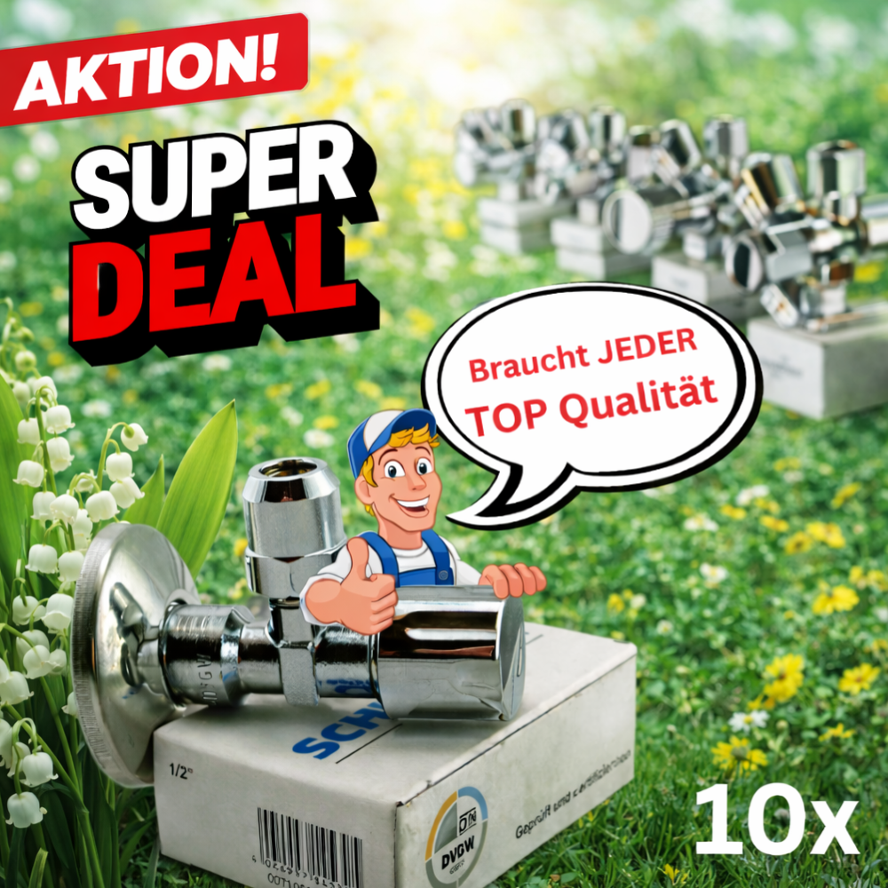 10 x Schlösser Eckventil 1/2"