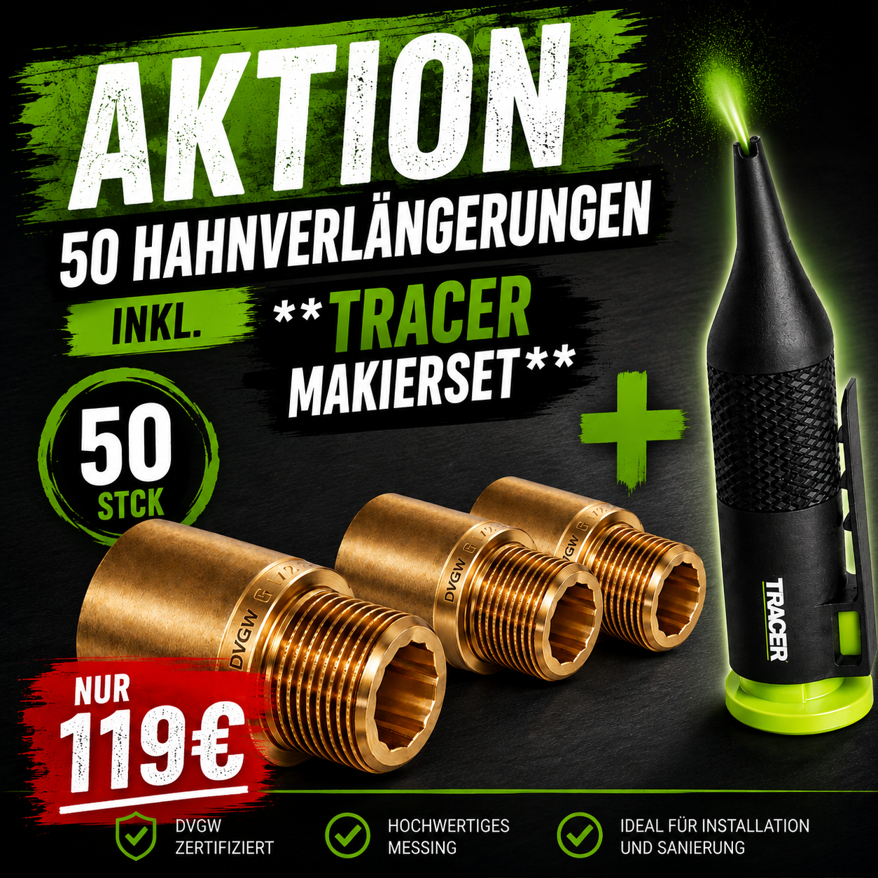 Paket Hanis 50 Stück +Tracer Makierset