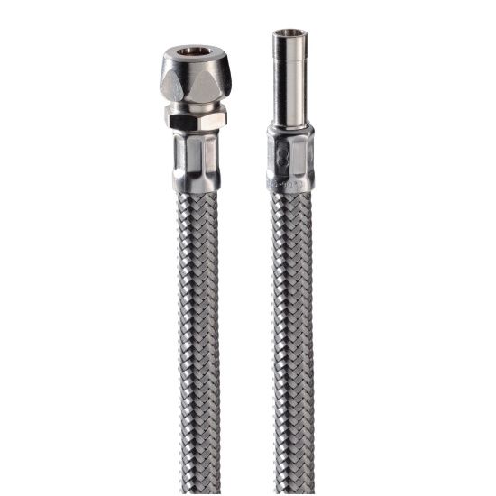 Flexib.Schlauch 300mm Edelst.10x10mm