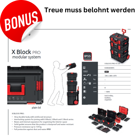 WERKZEUGKISTEN-SET X BLOCK 3 in 1