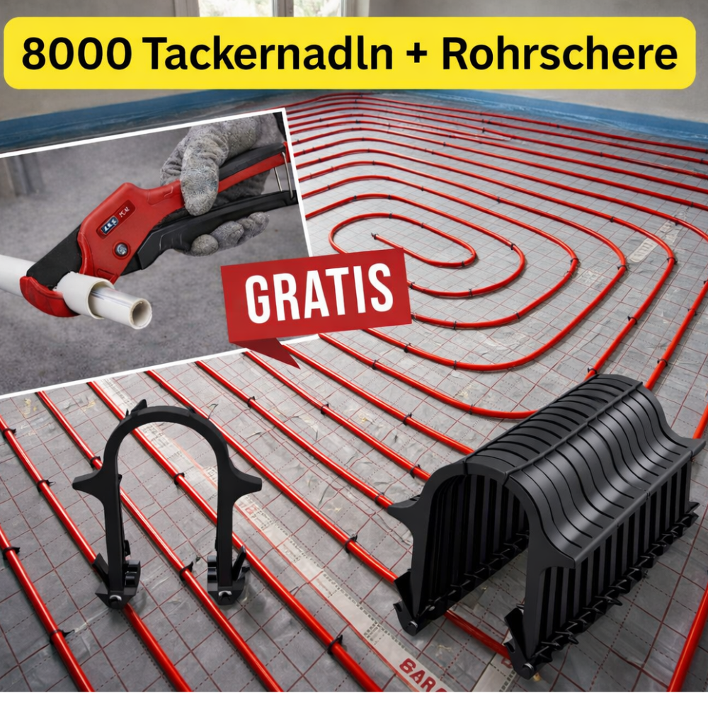 Super Deal+ 8000 Tackernadeln + Rohrschere