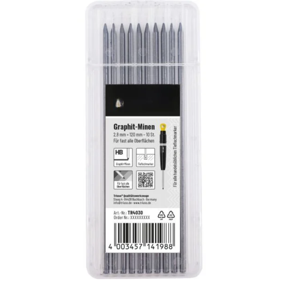 BABO Tiefloch Bleistift Ersatz Mienen 10 Stck