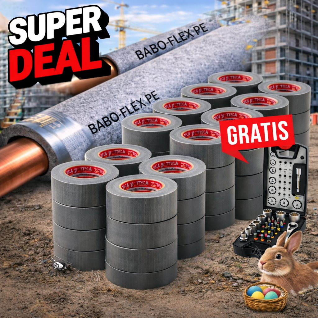 Super Deal+24x Panzerband grau + Bitsatz w2015