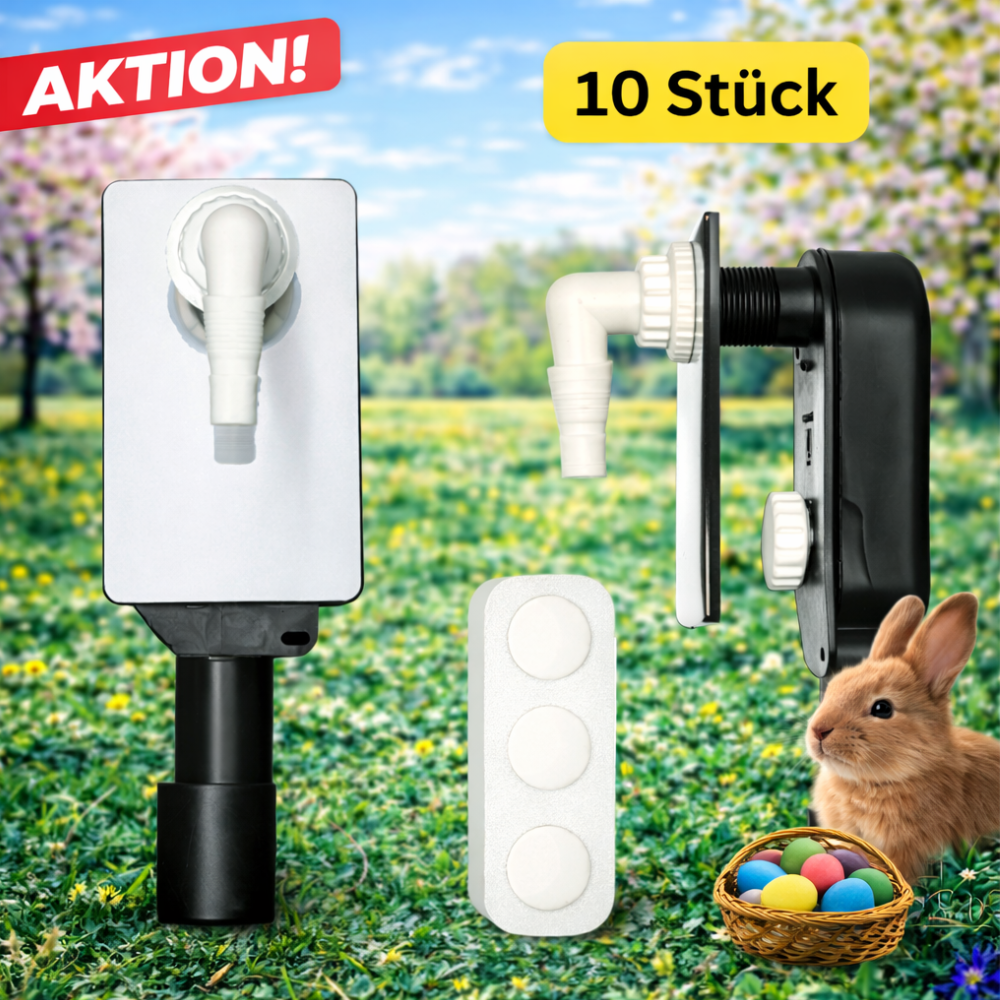 10 x UP-Geruchverschluss für Geräte 40/50mm Edelst