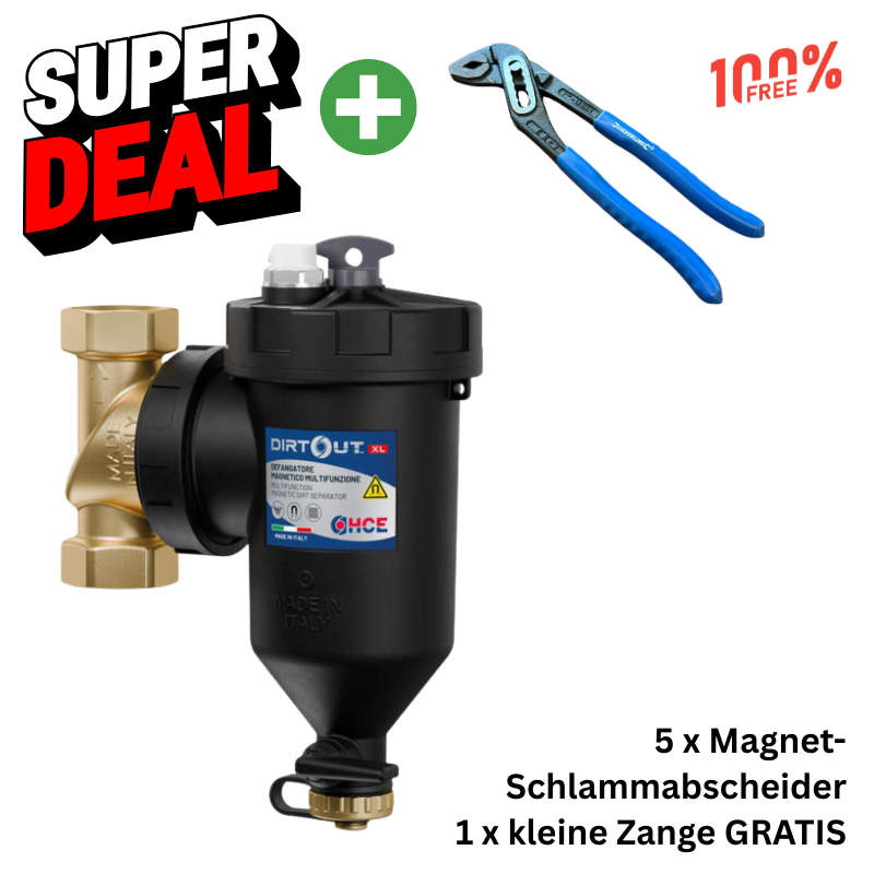 Super Deal+ 5x Schlammabscheider + WP Zange