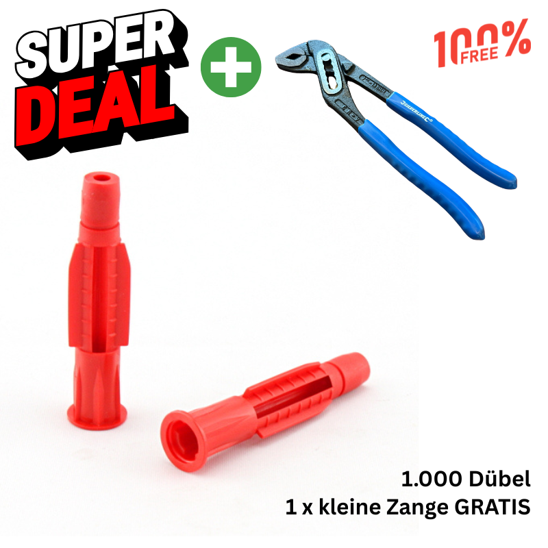 SPAR - PACK   Universaldübel inkl MINI Zange