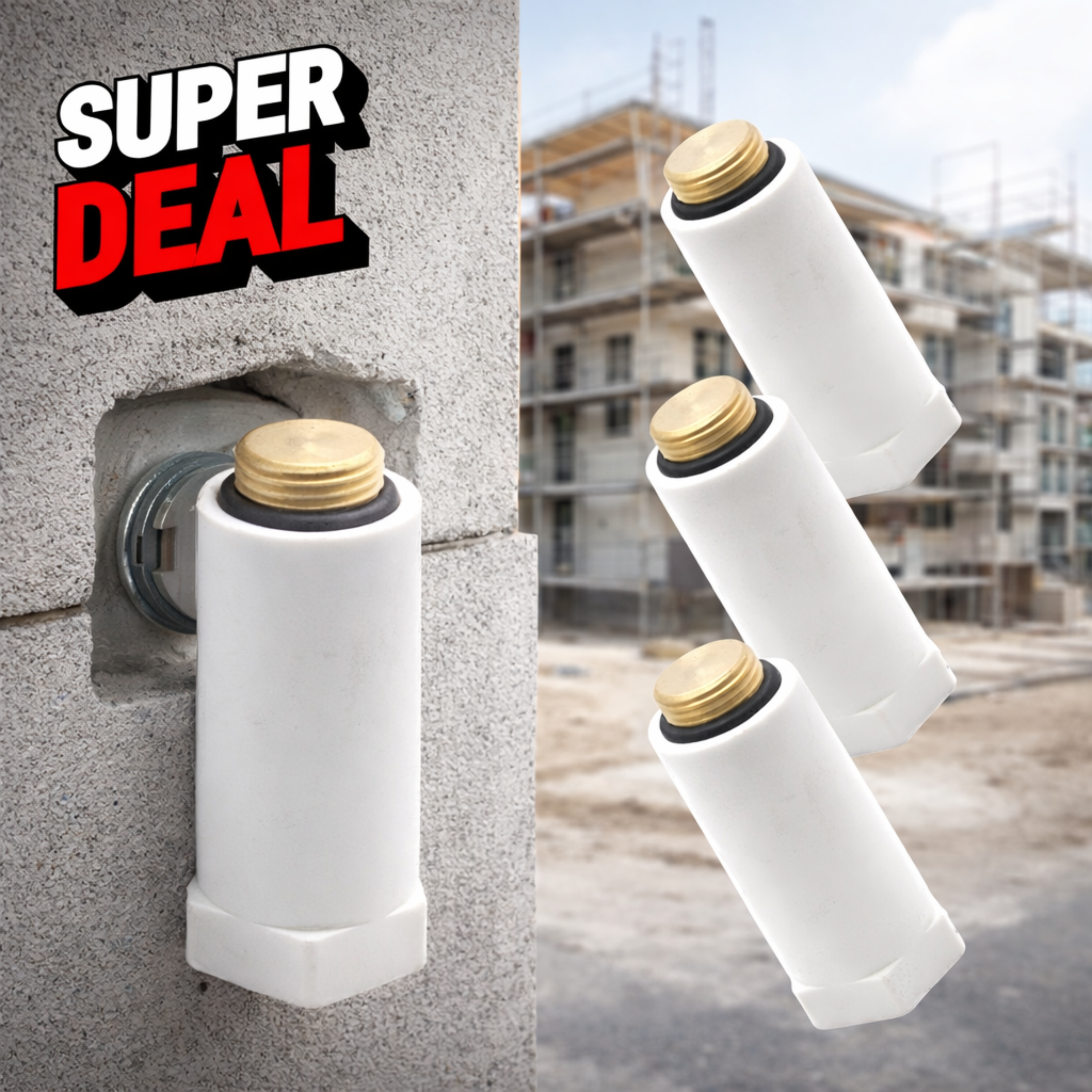 SPAR - PACK 50x Baustopfen 1/2" metall