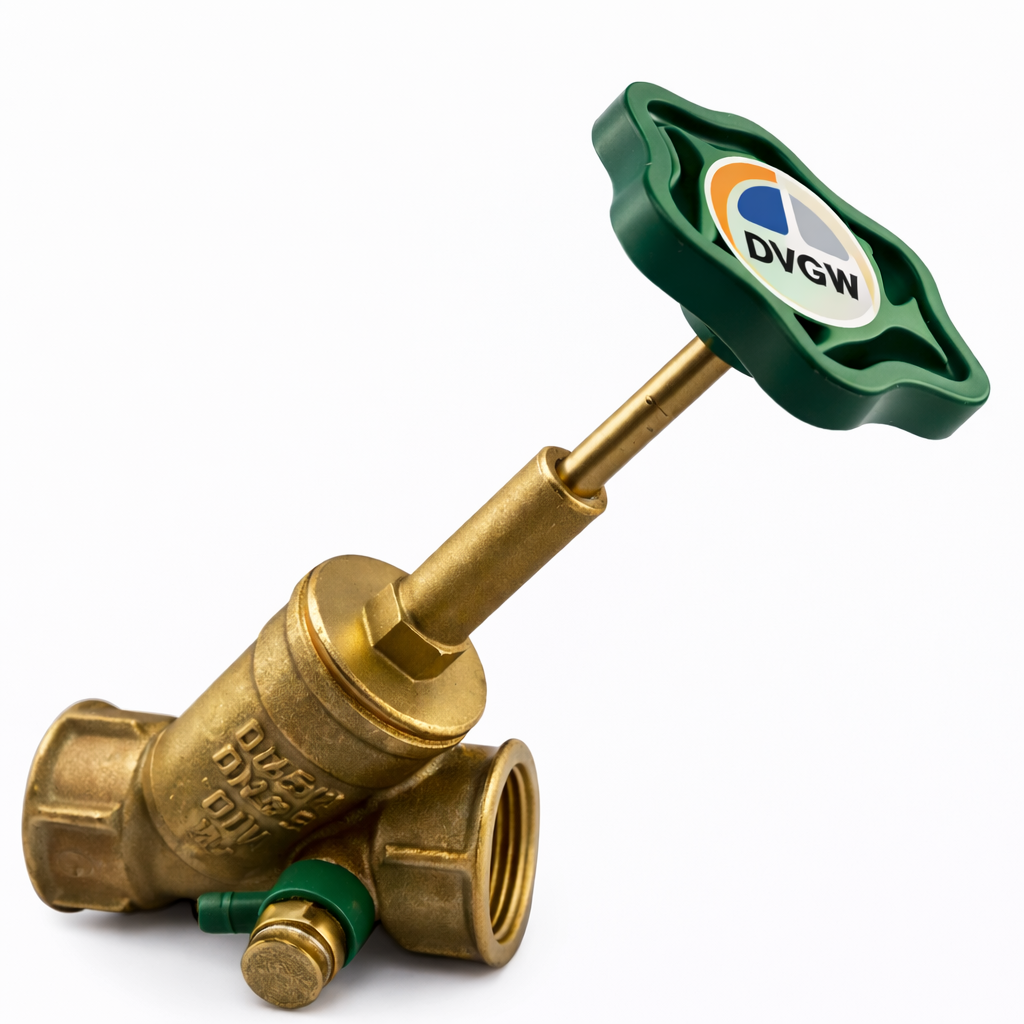 Freistromventile steigend, mit Entleerung