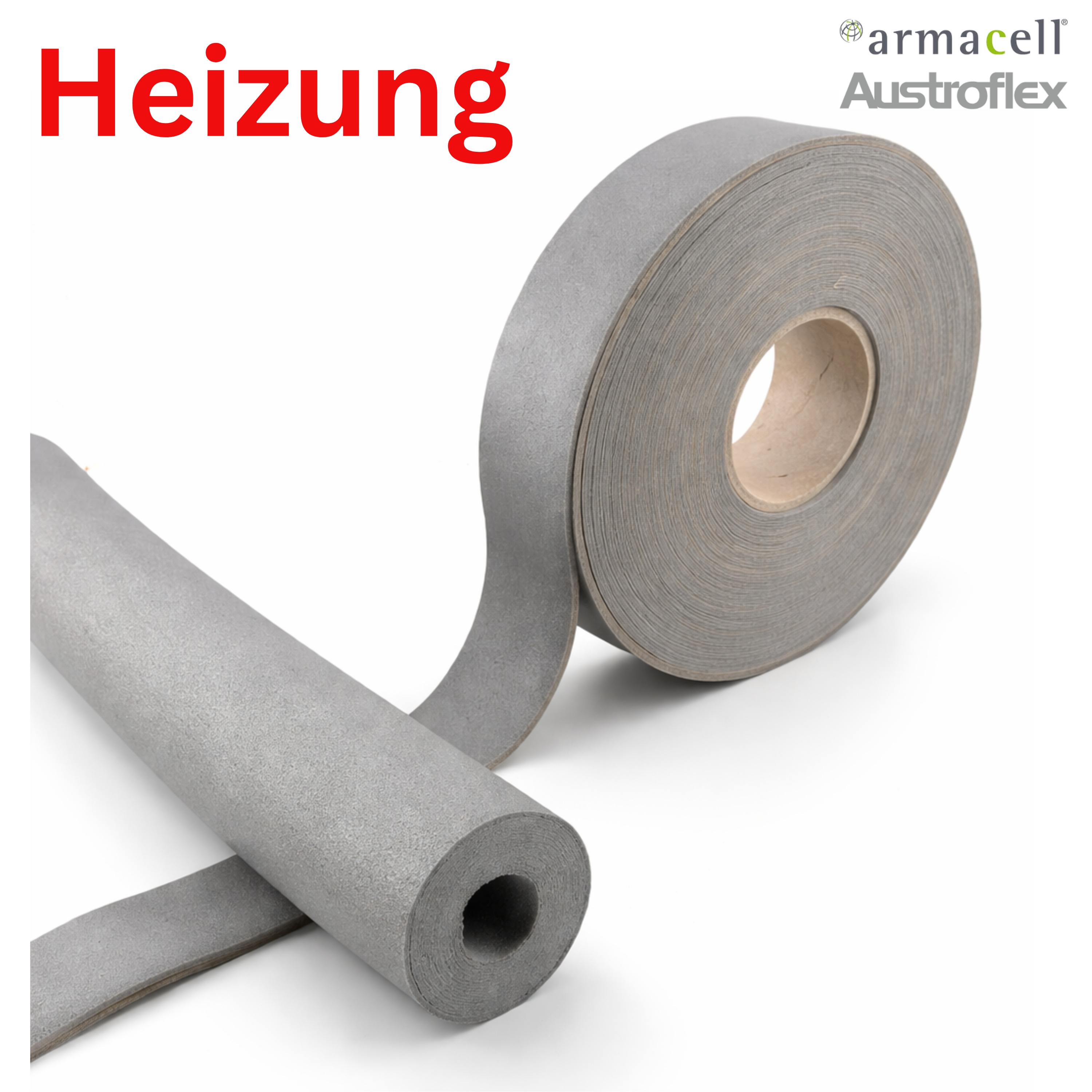 12x Kautschuk Klebeband  grau sk 50mmx15mx3mm