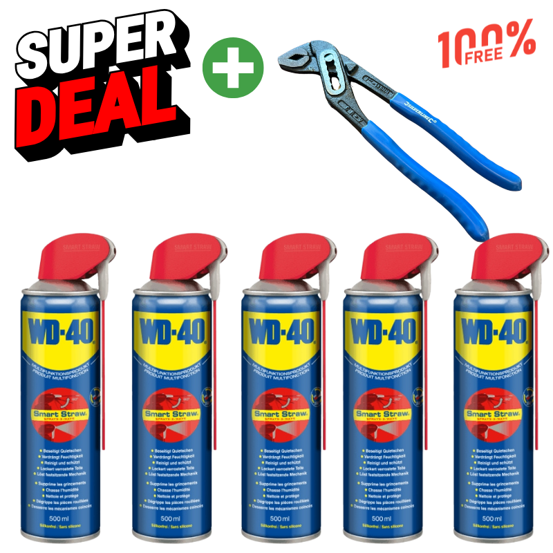 Super Deal+ 5x WD 40 + WP Zange