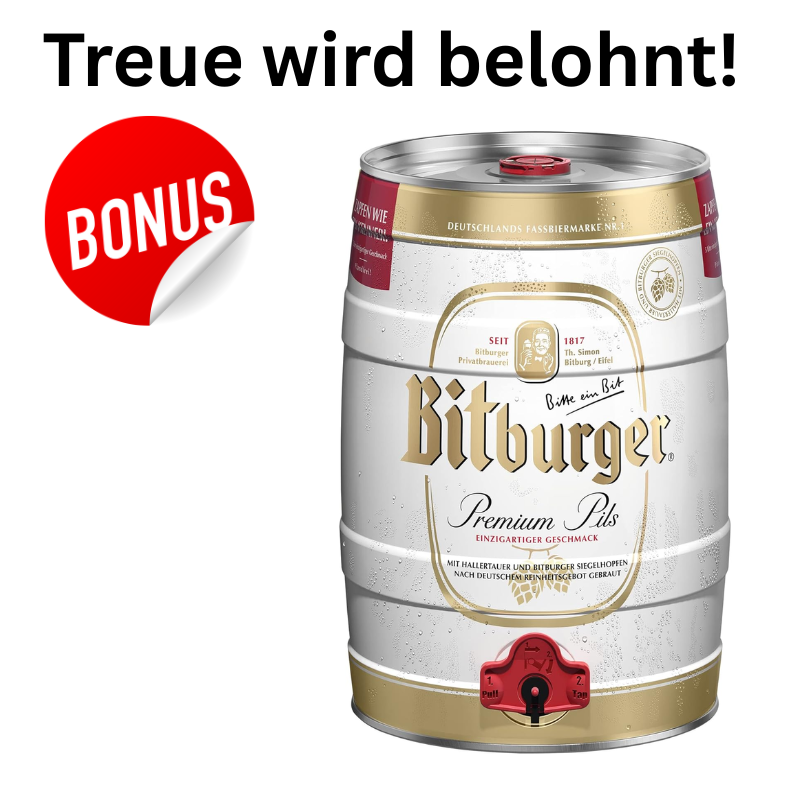 Bitburger 5 Liter Bonuszugabe