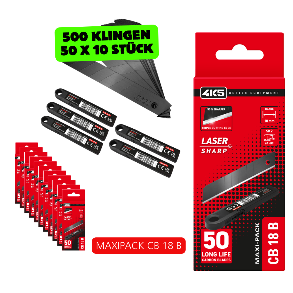 500 x MAXIPACK Black-Klingen CB18B ( 50 x 10)