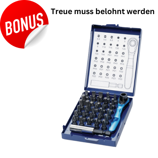 BABO Bitsatz mit Knarre 32 Teilig