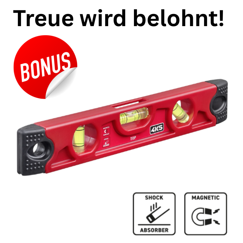 Magnetische Wasserwaage Horizontal, Vertikal +45°
