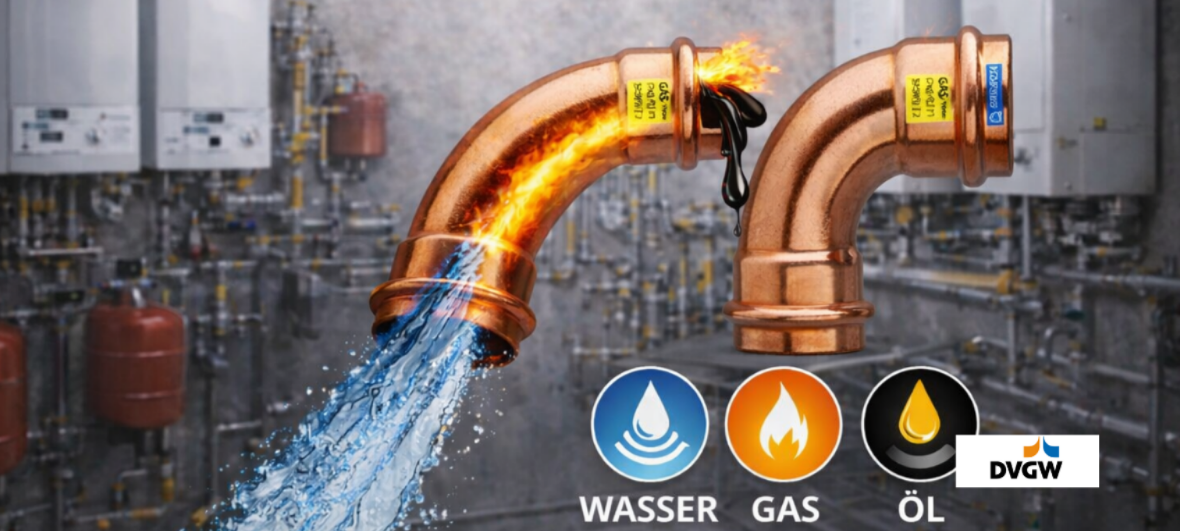 Kombi Press für Wasser+Gas+Öl