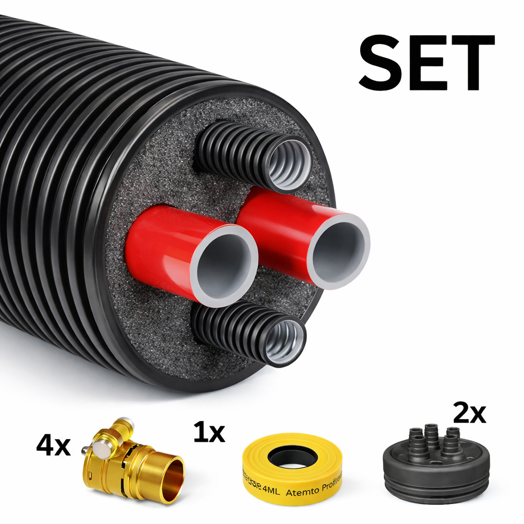 BABO Wärmepumpenrohre Set inkl Zubehör