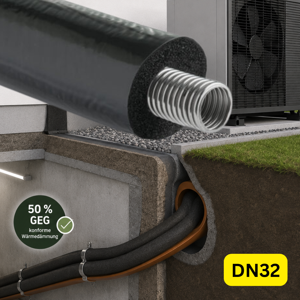 INOX rapid Classic 50% GEG DN 32 x 19 / 25 m