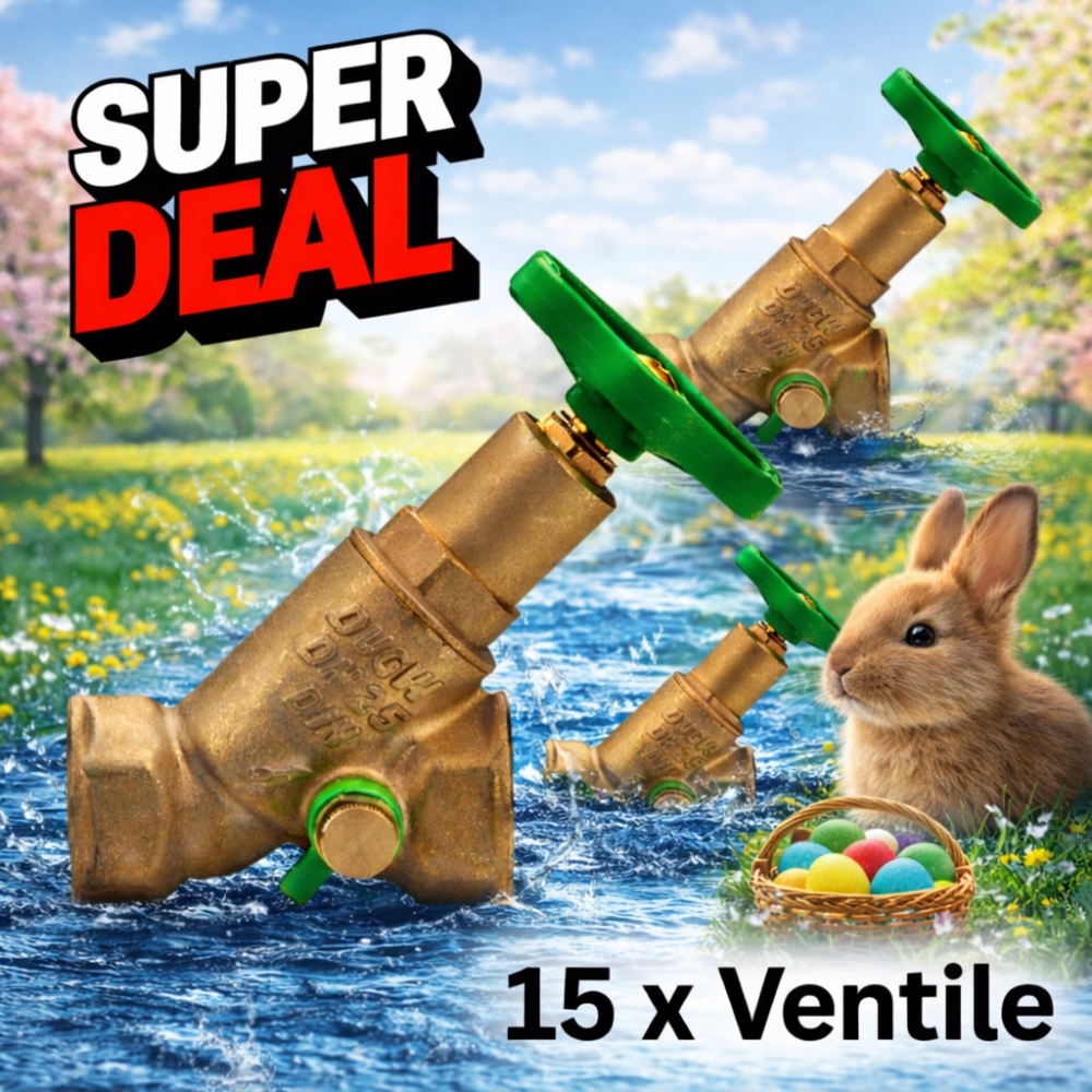 SPAR-PACK 15x Freistromventil mit DVGW