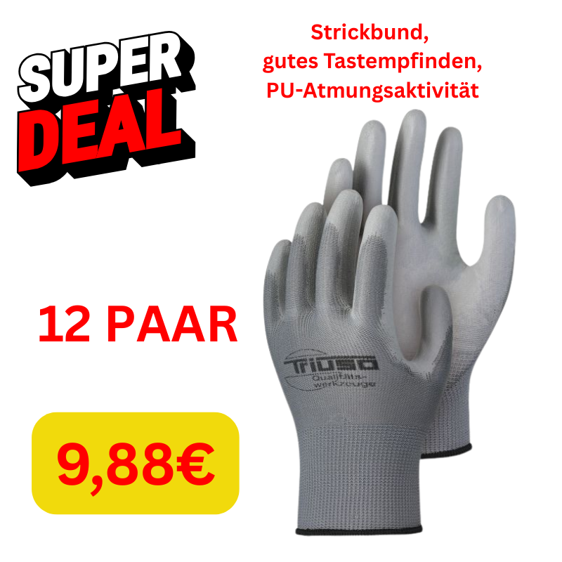 Super Deal 12 x Handschuh Gr 10