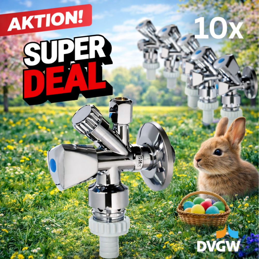 10 x Kombi-Eck DVGW