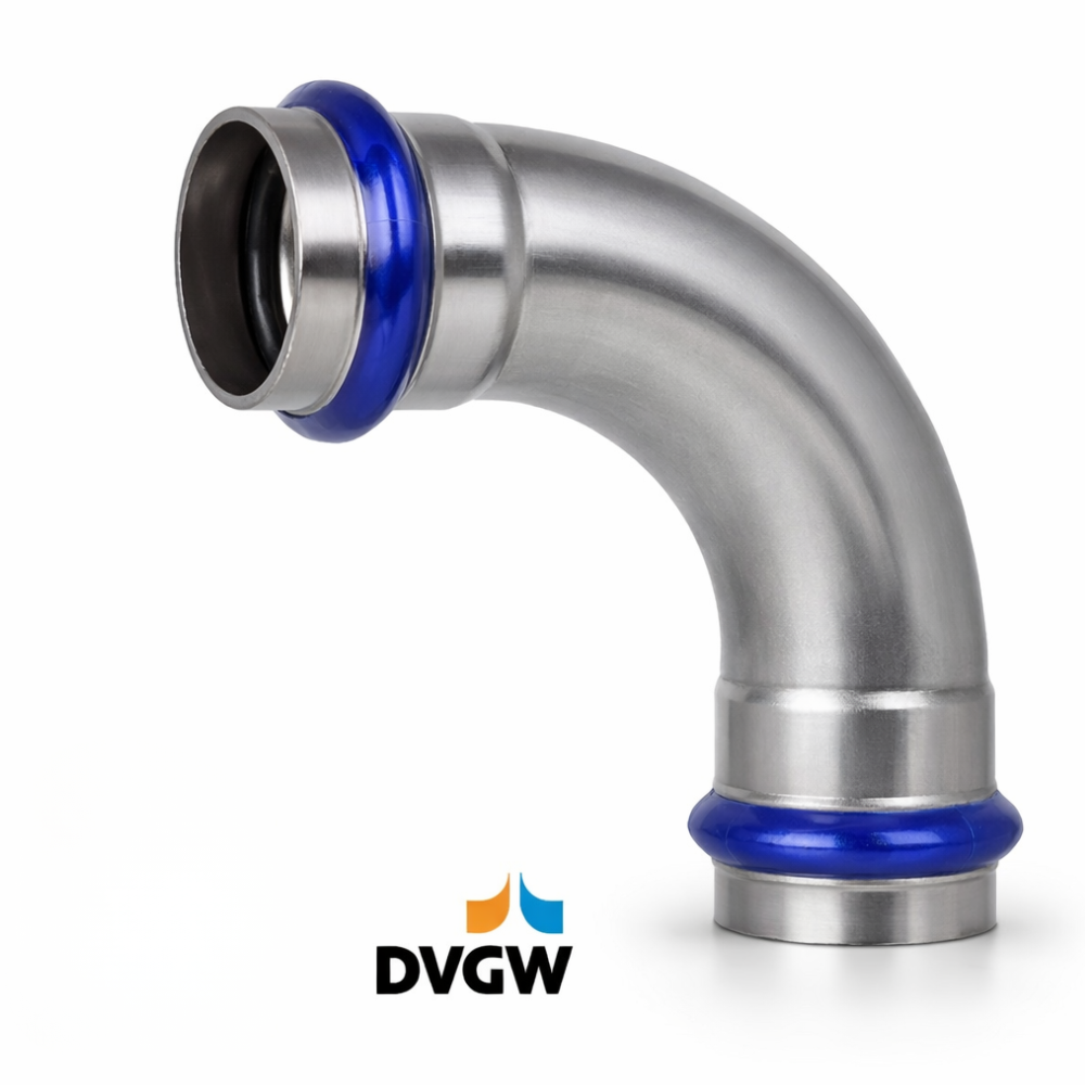 Edelstahl Bogen ii 90°