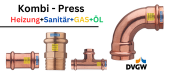 Kombi Press für Wasser+Gas+ÖL