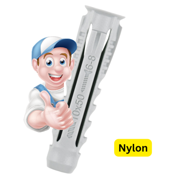Nylon Multidübel  10mm  1.000 Stück (VE 50) grau 