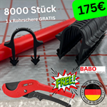 8.000 Tackernadeln + Rohrschere 32 