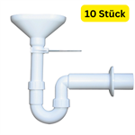 10x Tropfwasser Röhrengeruchverschluss 
